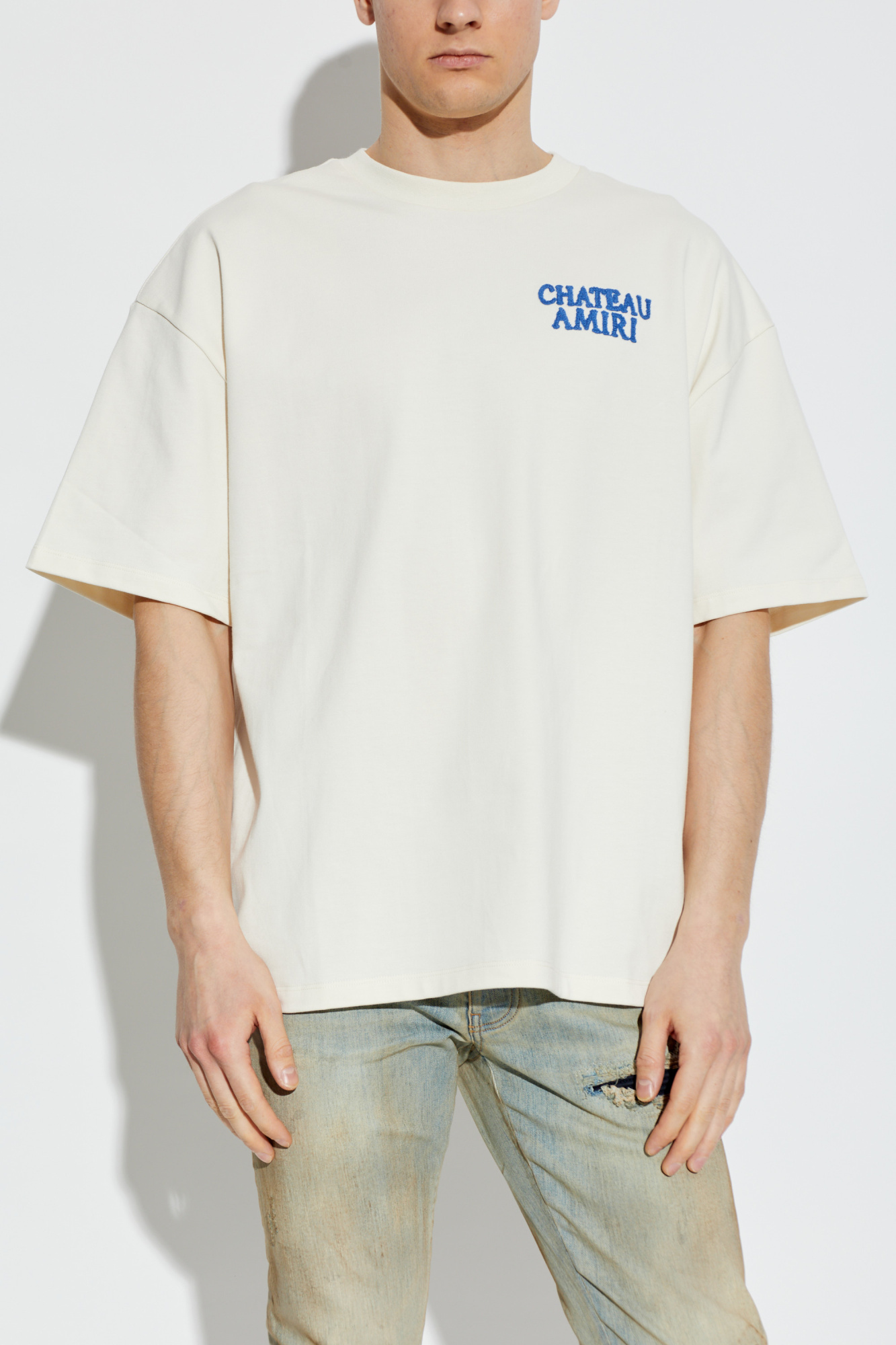 ASKYURSELF クロスパッチビンテージTシャツ　amiri Amiri Angel Cherub Sketch Designer Authentic T-Shirt Adult Size